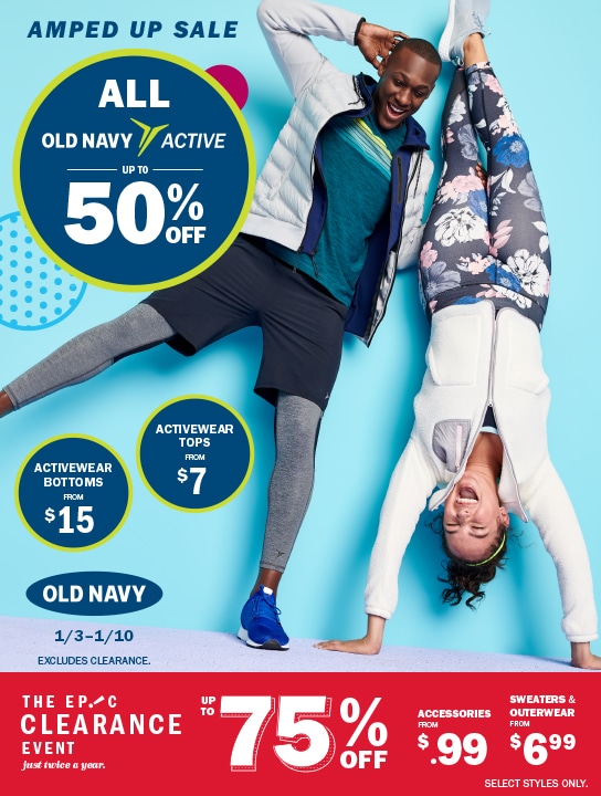 Old Navy: Extra 40% off Clearance Today Only!